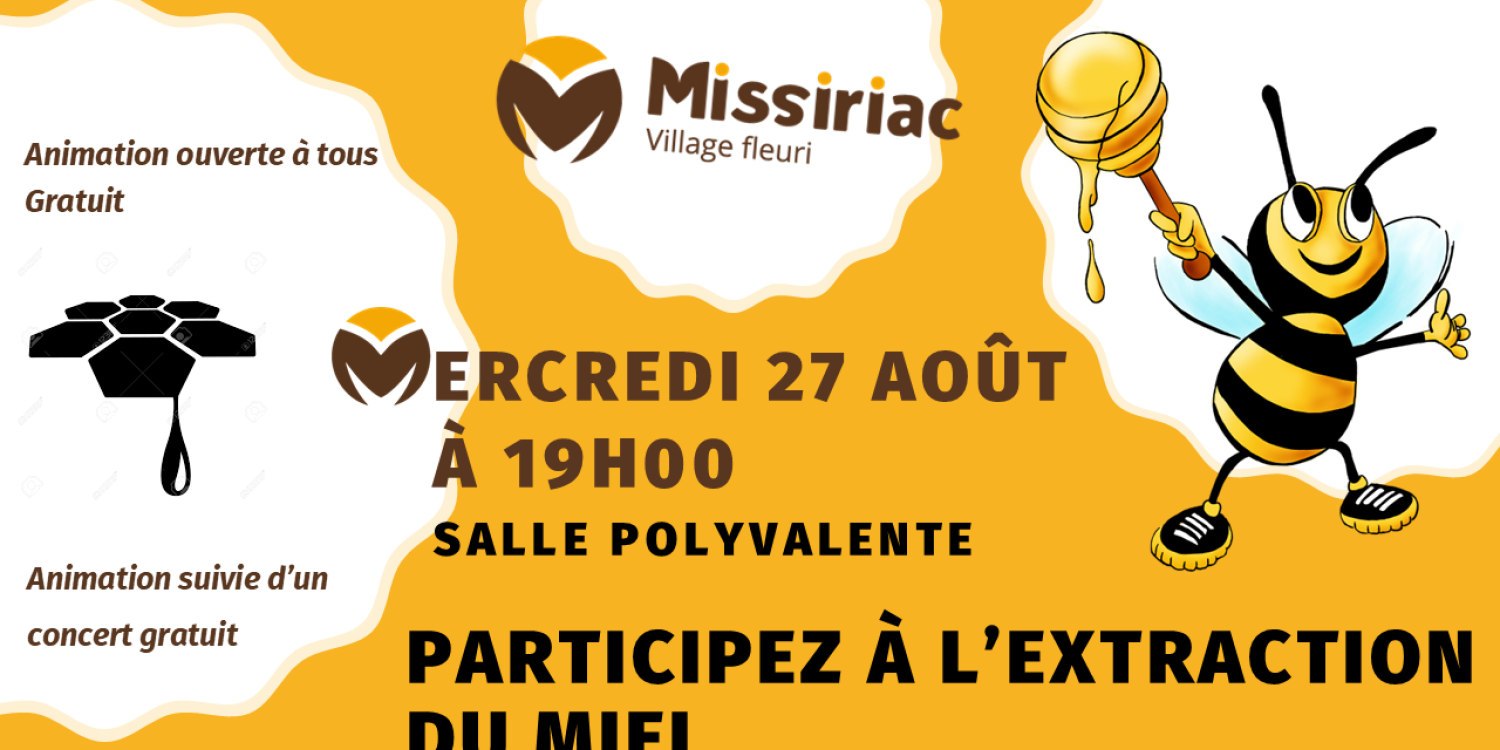 Extraction du miel mercredi 27 août